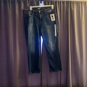 Faded blue denim jean